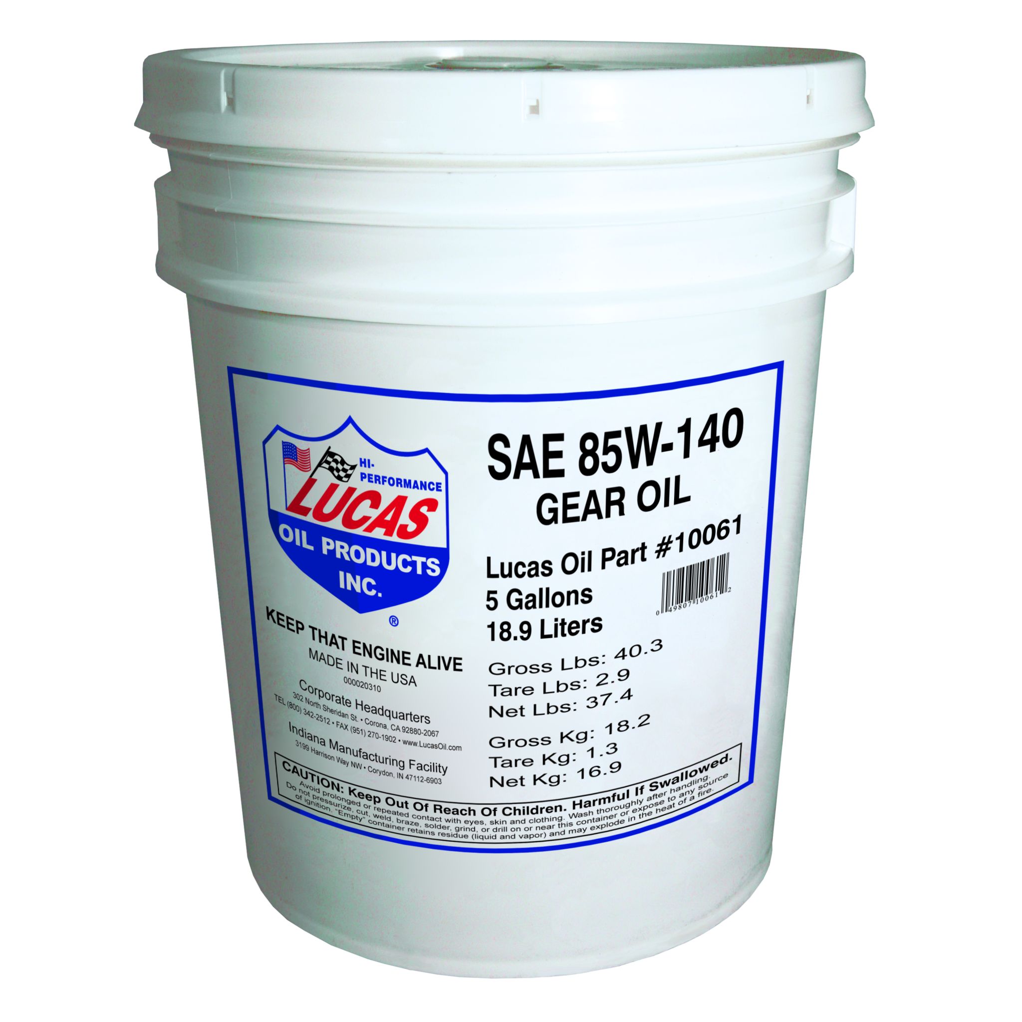 SAE 85W-140 Plus Heavy Duty Gear Oil