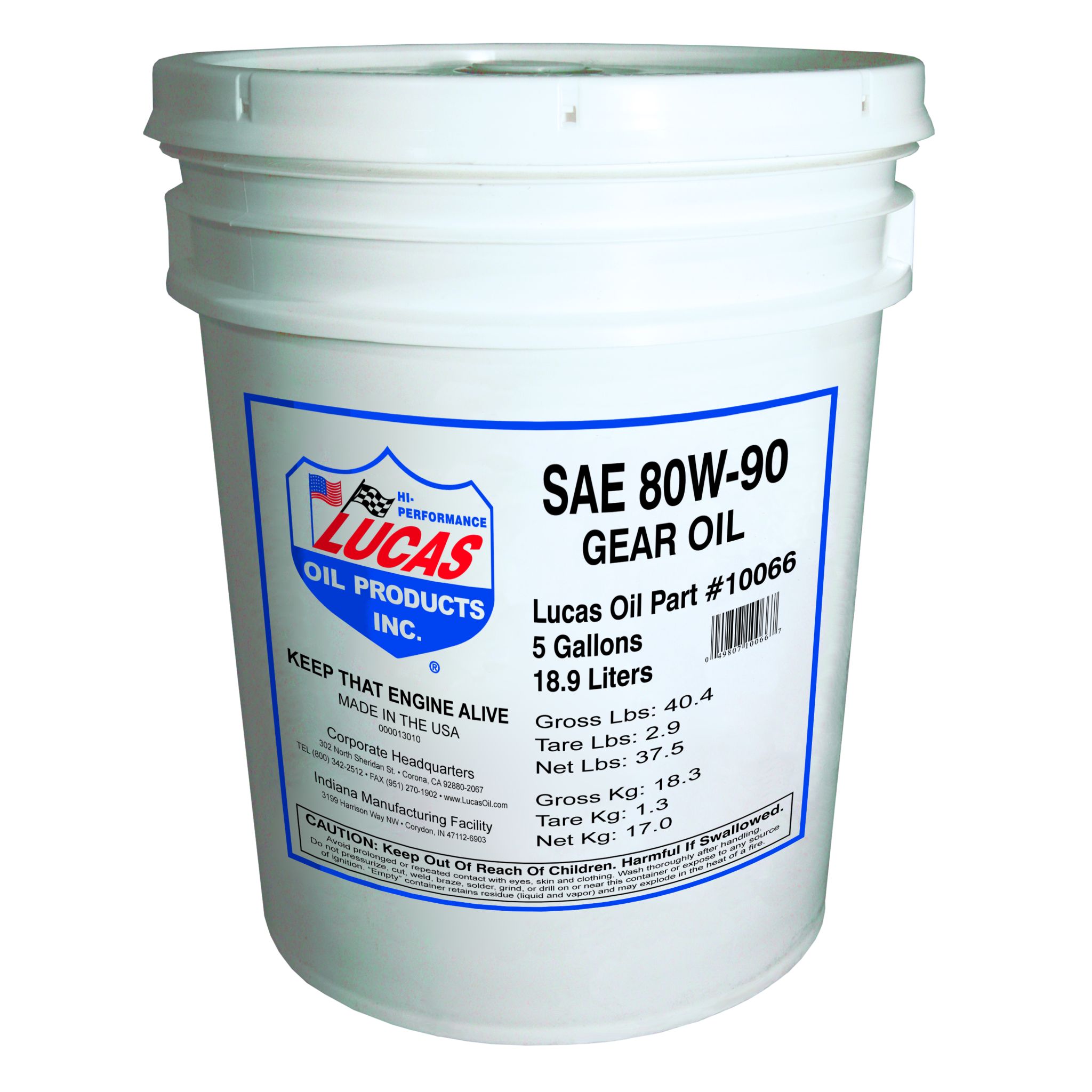 SAE 80W-90 Heavy Duty Gear Oil