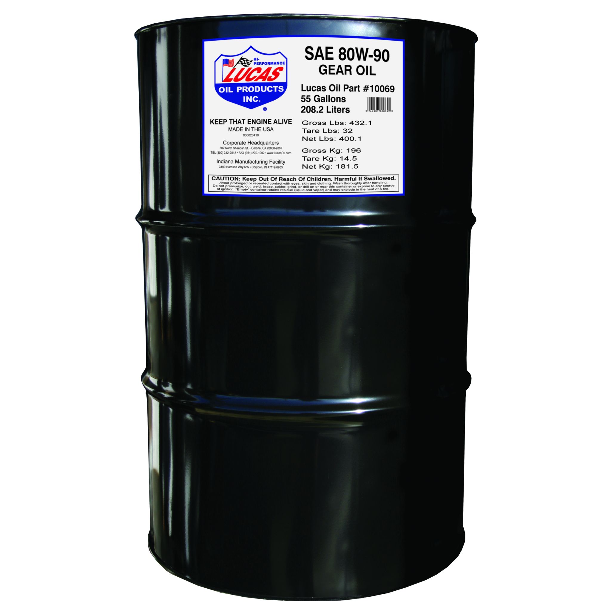 SAE 80W-90 Heavy Duty Gear Oil