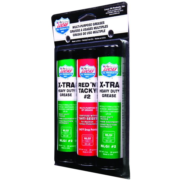 3oz.Grease Combo Pack (2) X-tra HD, (1) Red N Tacky