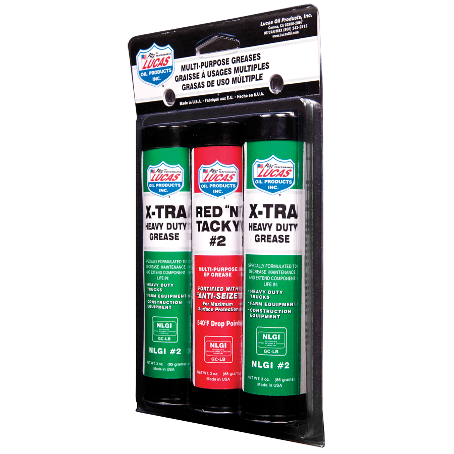 3oz.Grease Combo Pack (2) X-tra HD, (1) Red N Tacky