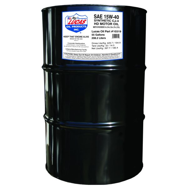 Synthetic SAE 15w-40 "CJ-4" Motor Oil