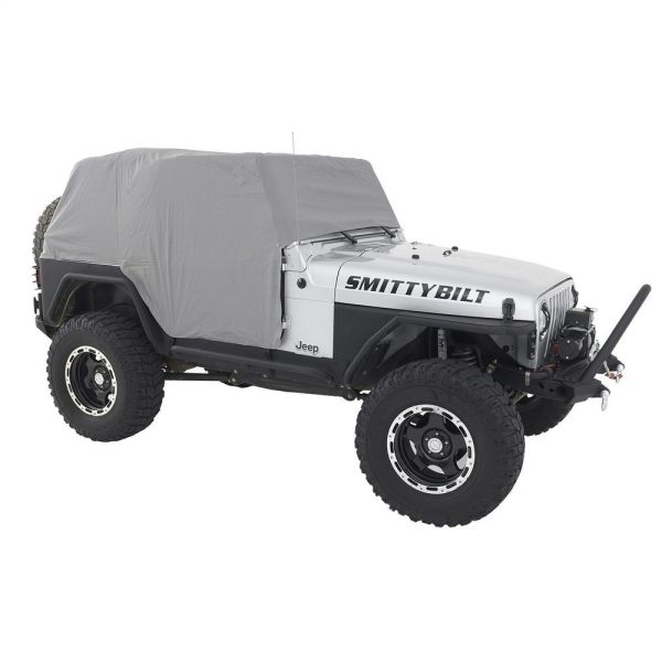 Cab Cover W/Door Flap - Water Resistant - Gray