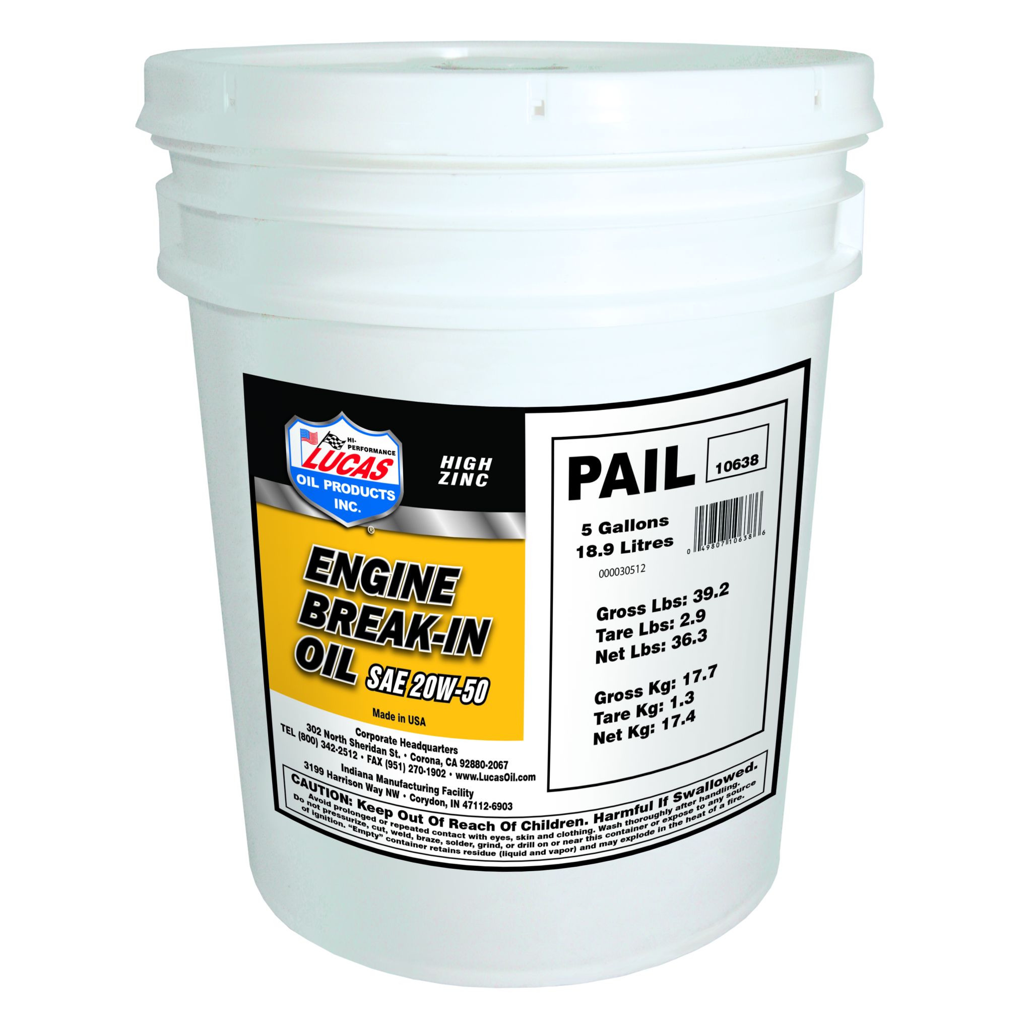 SAE 20W-50 Break-in Oil