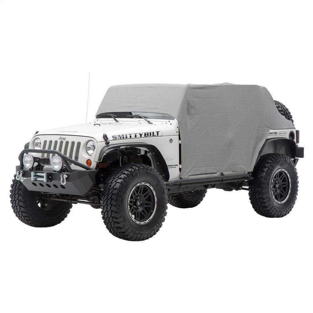 Cab Cover W/Door Flap - Water Resistant - Gray