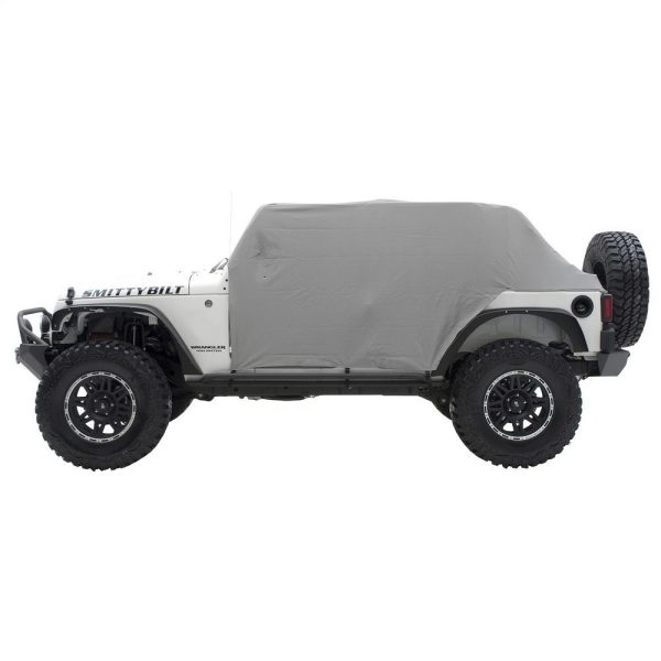 Cab Cover W/Door Flap - Water Resistant - Gray