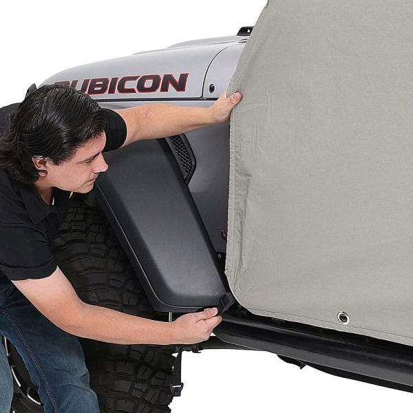 JL Cab Cover Gray W/Door Flaps 2-Door