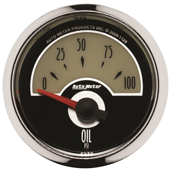 2-1/16 in. OIL PRESSURE, 0-100 PSI, CRUISER