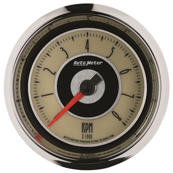 3-3/8 in. IN-DASH TACHOMETER, 0-8,000 RPM, CRUISER