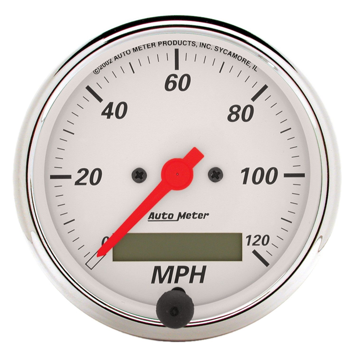 3-1/8 in. SPEEDOMETER, 0-120 MPH, ARCTIC WHITE