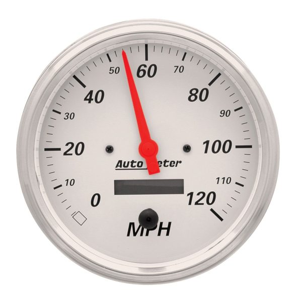 5 in. SPEEDOMETER, 0-120 MPH, ARCTIC WHITE