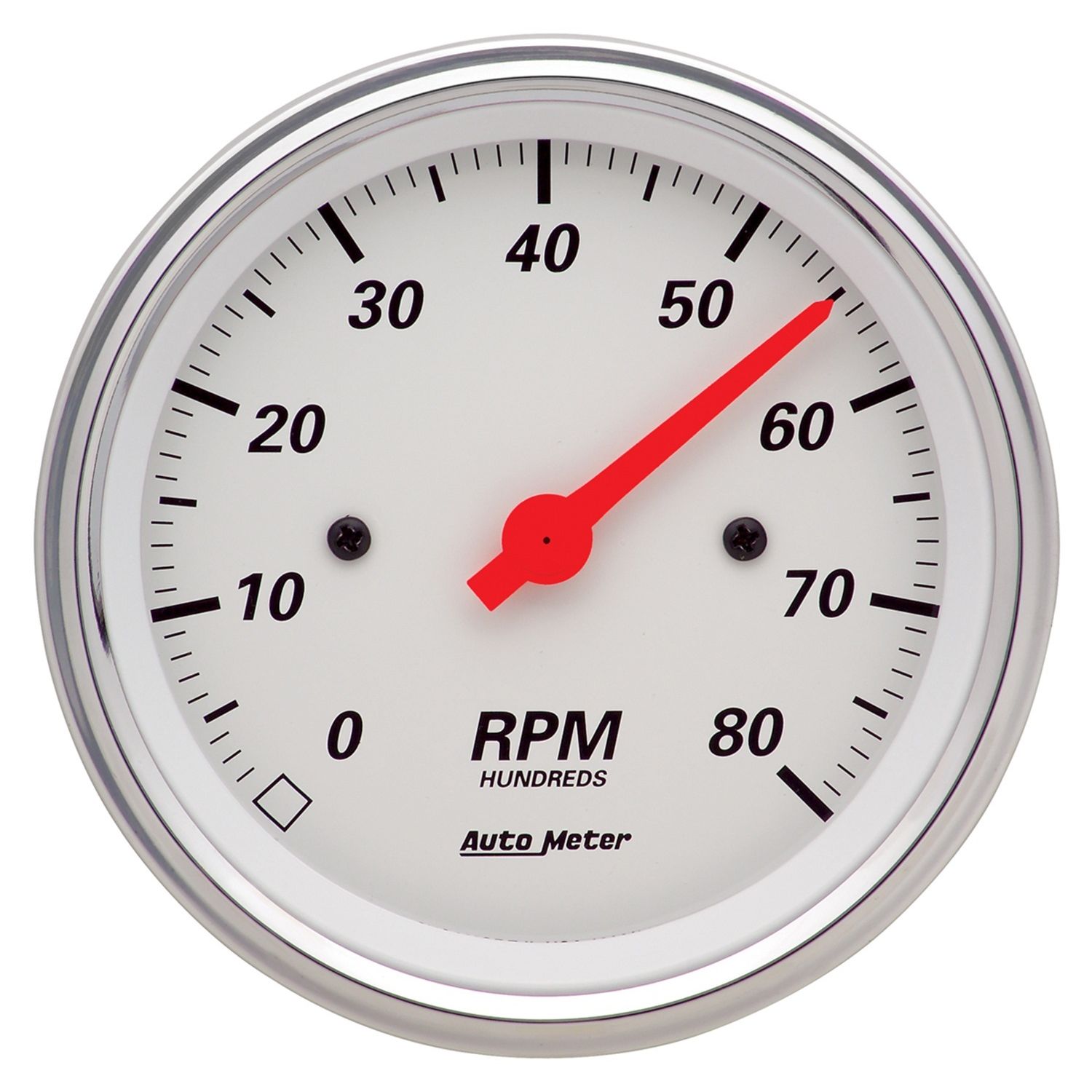 3-3/8 in. IN-DASH TACHOMETER, 0-8,000 RPM, ARCTIC WHITE