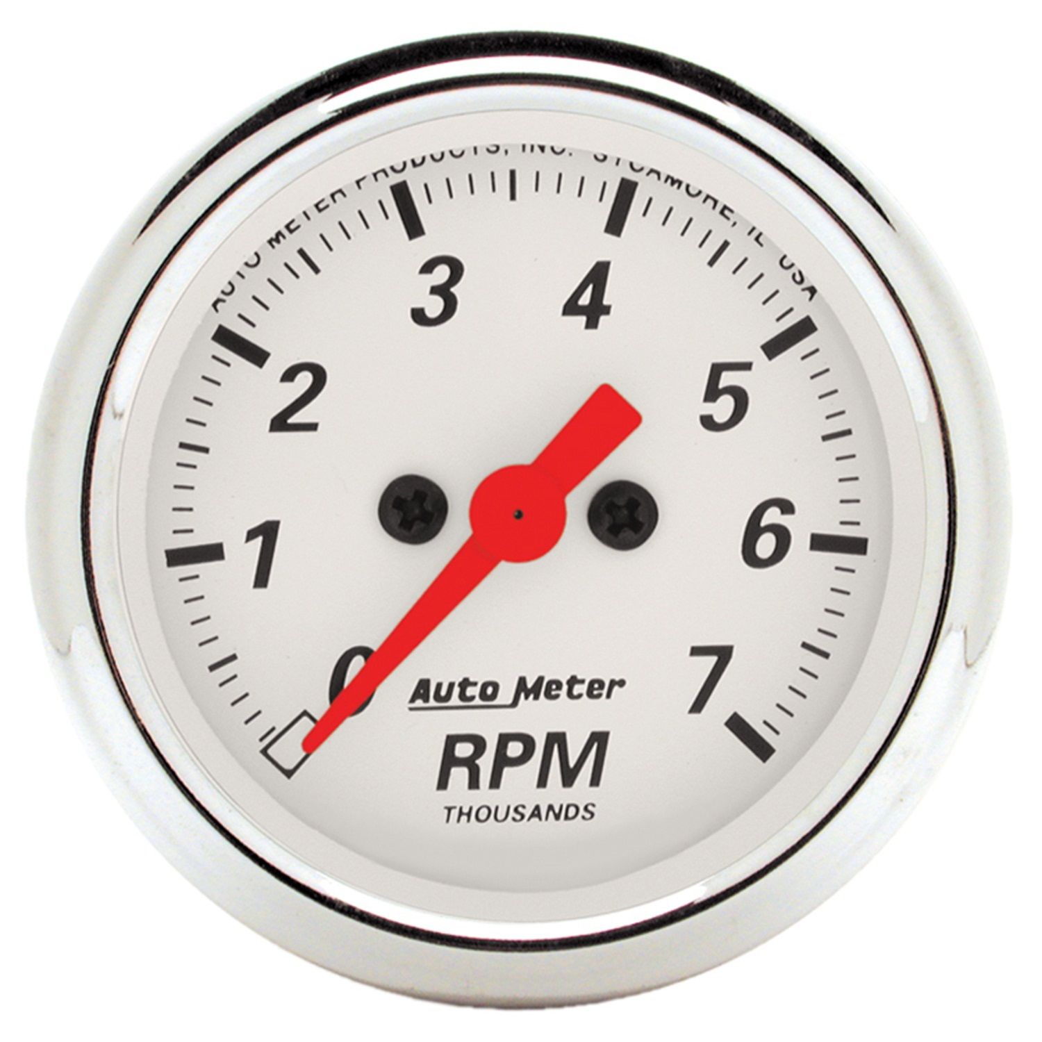 2-1/16 in. IN-DASH TACHOMETER, 0-7,000 RPM, ARCTIC WHITE