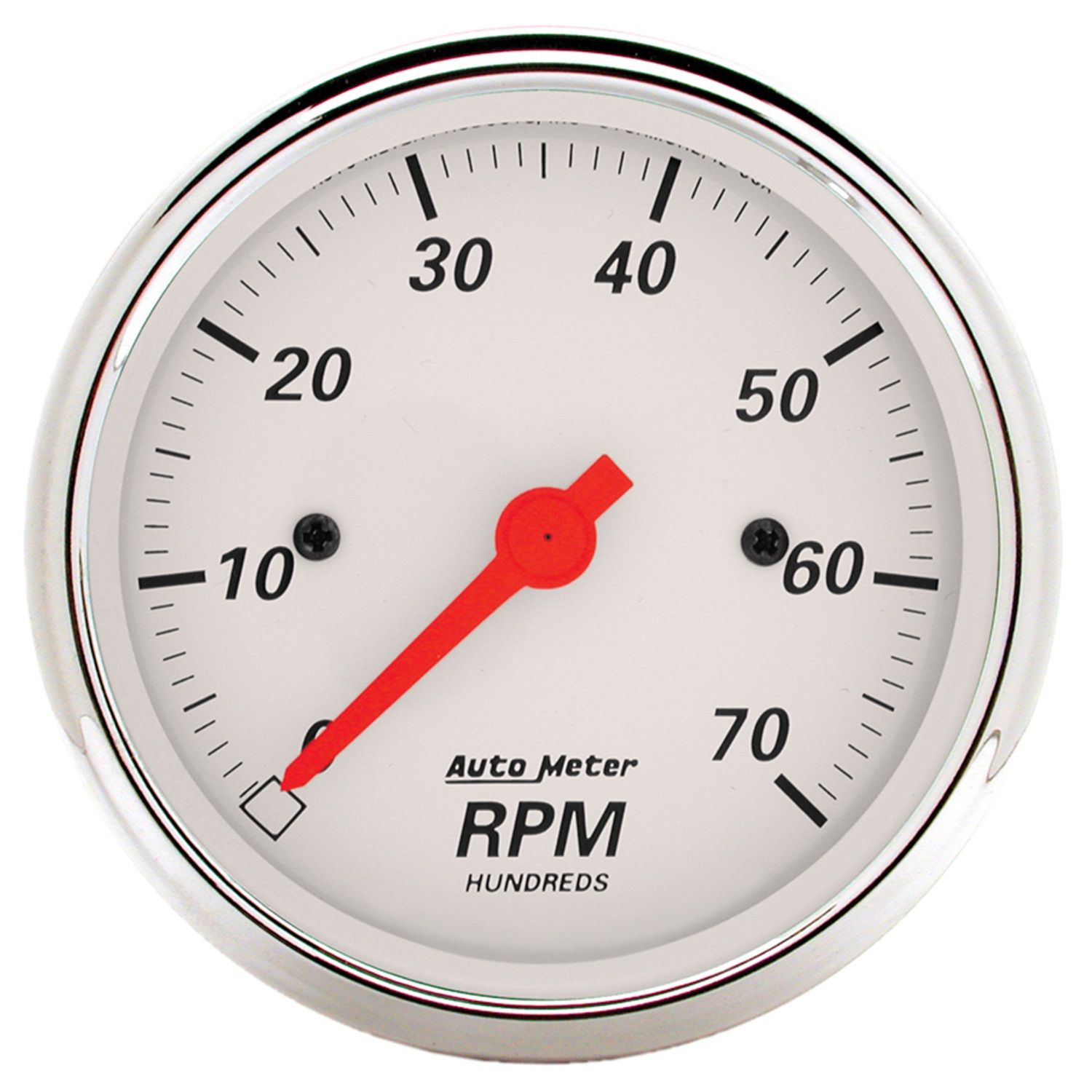 3-1/8 in. IN-DASH TACHOMETER, 0-7,000 RPM, ARCTIC WHITE