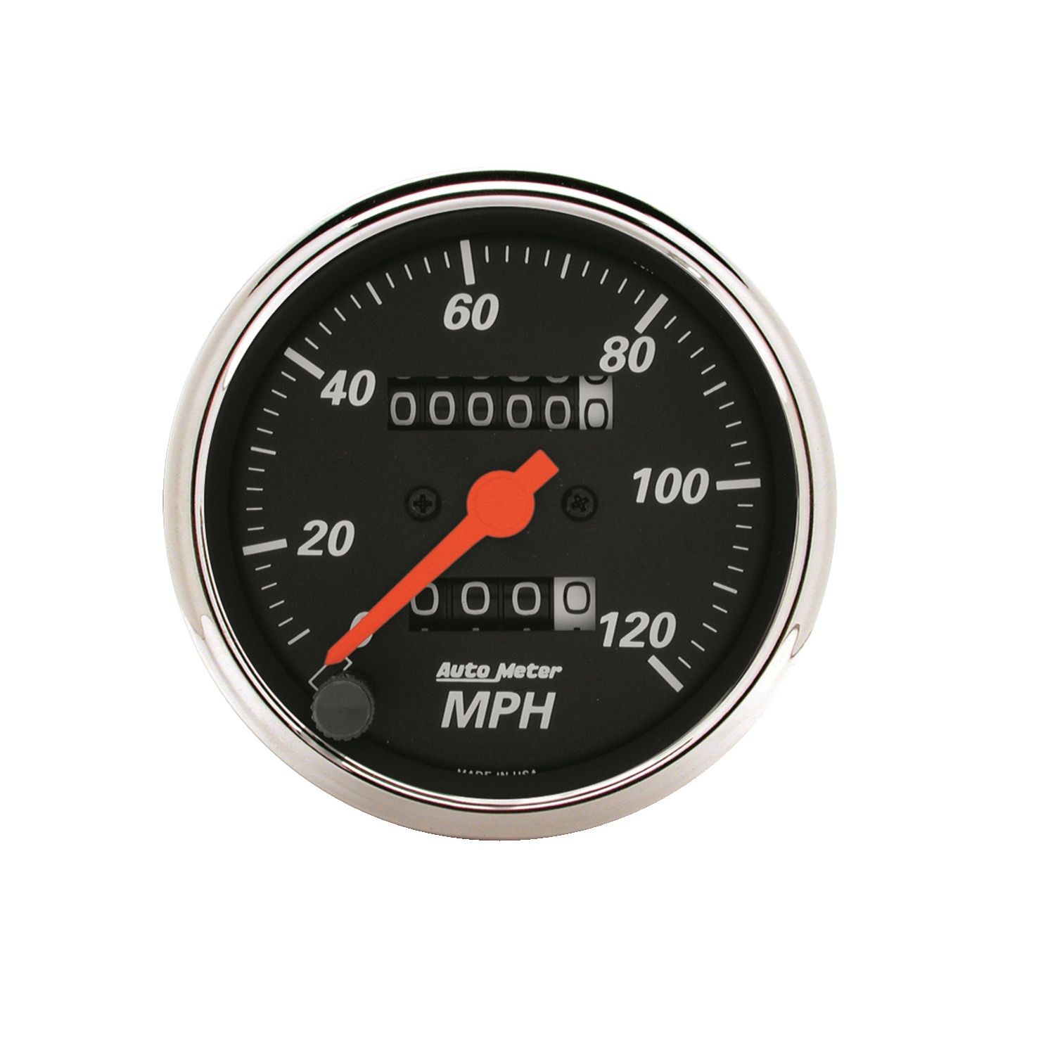 3-1/8 in. SPEEDOMETER, 0-120 MPH, DESIGNER BLACK