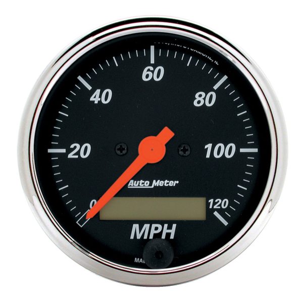 3-1/8 in. SPEEDOMETER, 0-120 MPH, DESIGNER BLACK