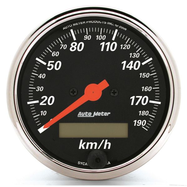 3-1/8 in. SPEEDOMETER, 0-190 KPH, DESIGNER BLACK