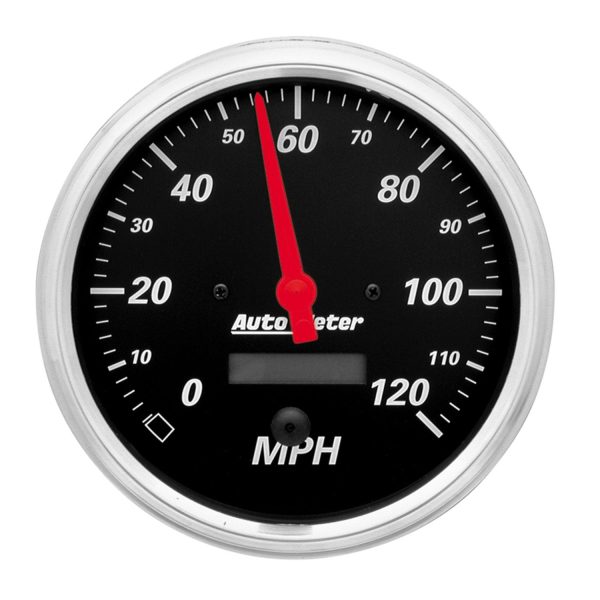 5 in. SPEEDOMETER, 0-120 MPH, DESIGNER BLACK