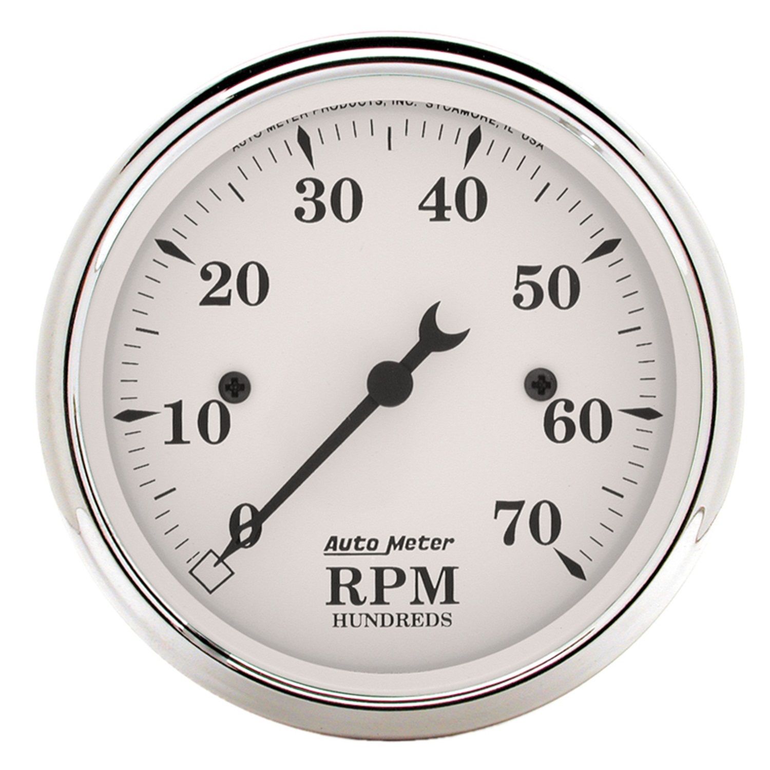 3-1/8 in. IN-DASH TACHOMETER, 0-7,000 RPM, OLD-TYME WHITE