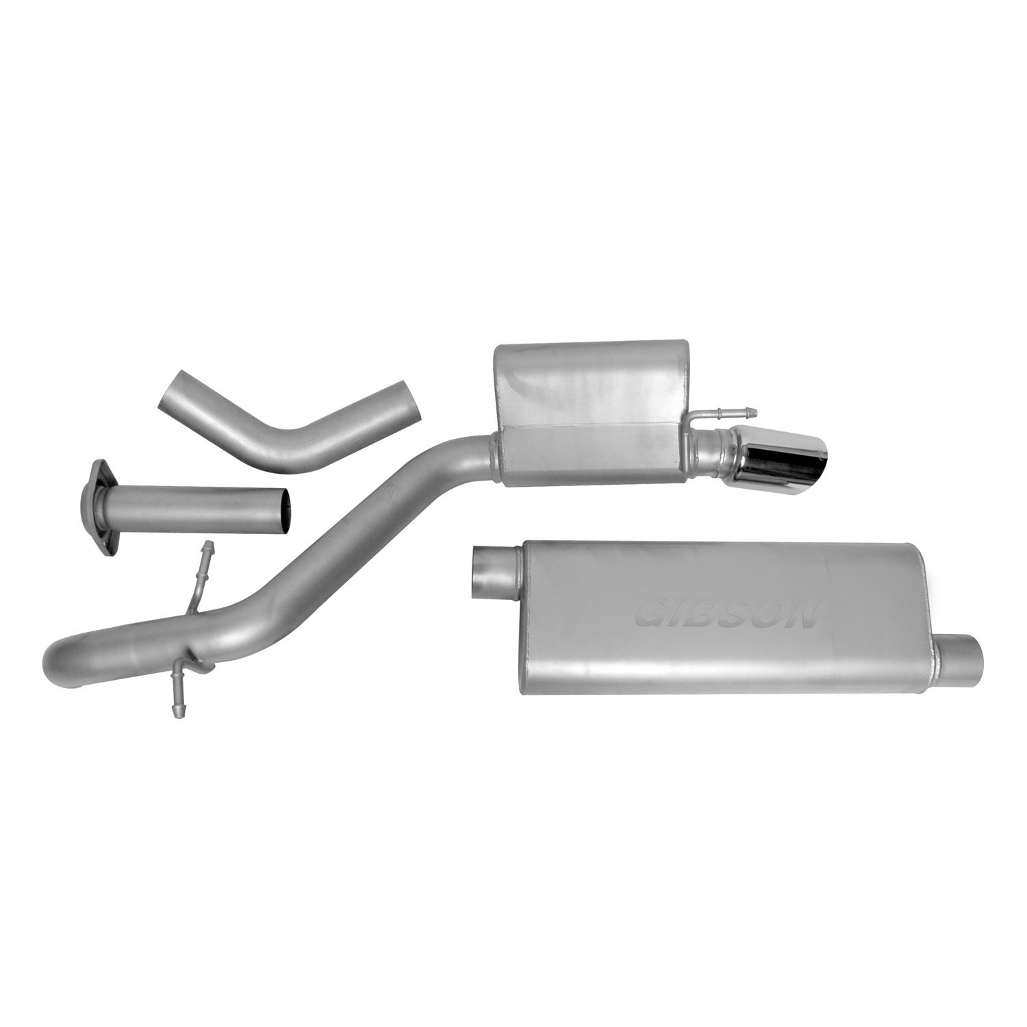 Cat-Back Single Exhaust System; Aluminized