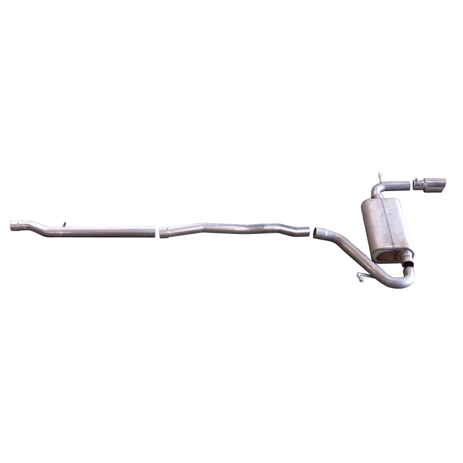 Cat-Back Single Exhaust System; Aluminized