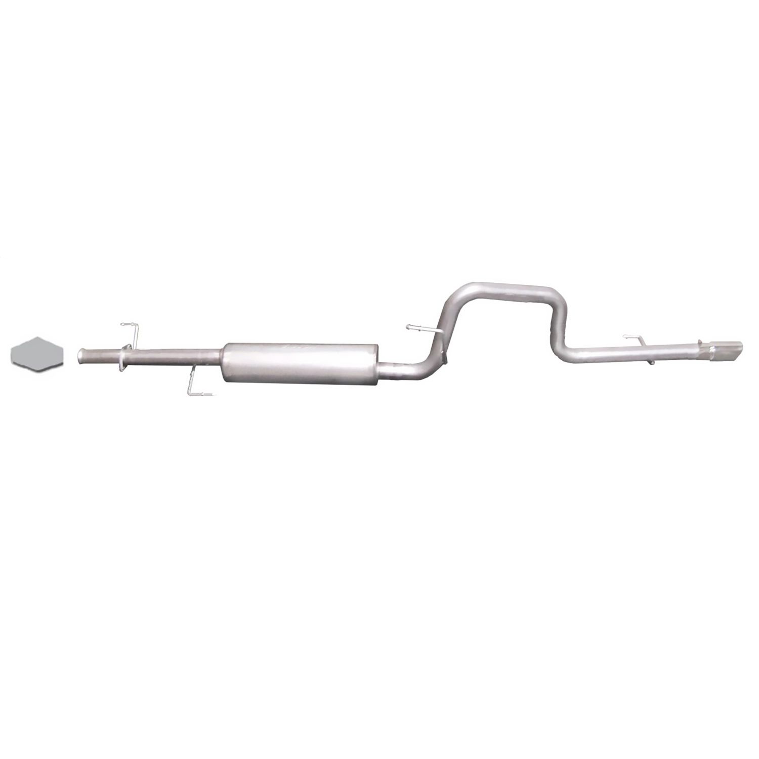 Cat-Back Single Exhaust System; Aluminized