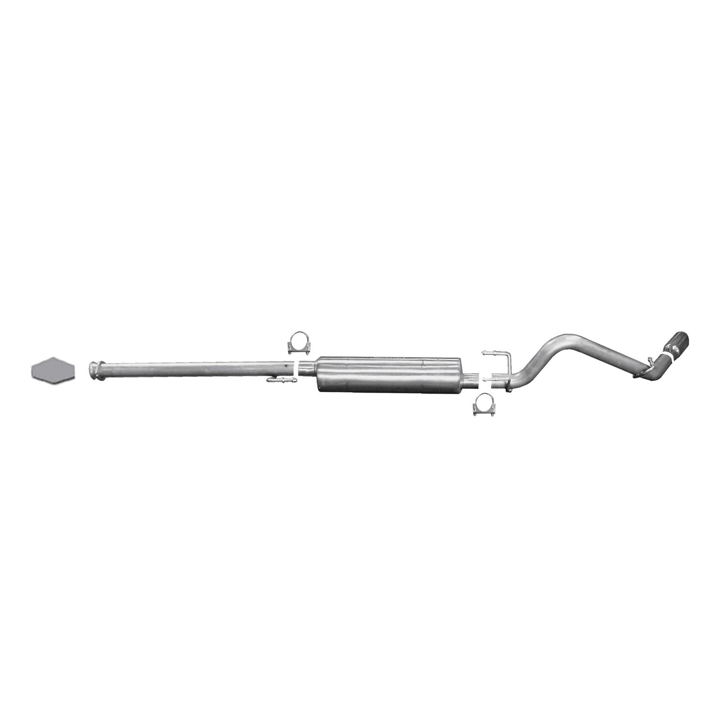 Cat-Back Single Exhaust System; Aluminized