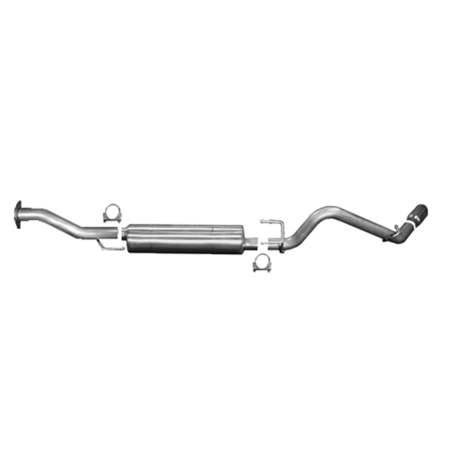 Cat-Back Single Exhaust System; Aluminized