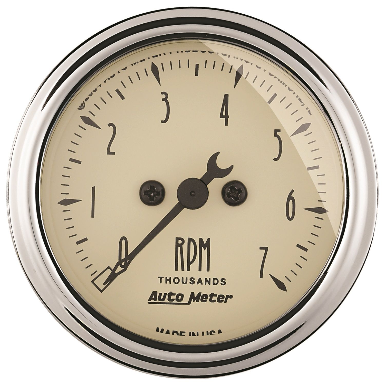 2-1/16 in. IN-DASH TACHOMETER, 0-7,000 RPM, ANTIQUE BEIGE