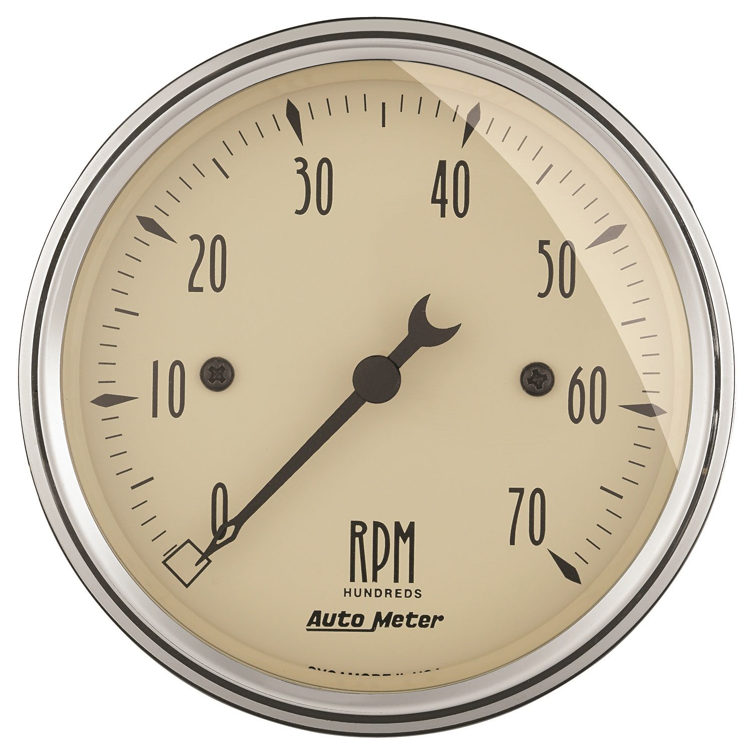 3-1/8 in. IN-DASH TACHOMETER, 0-7,000 RPM, ANTIQUE BEIGE