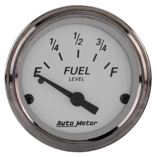 2-1/16 in. FUEL LEVEL, 0-90 O, GM, SILVER