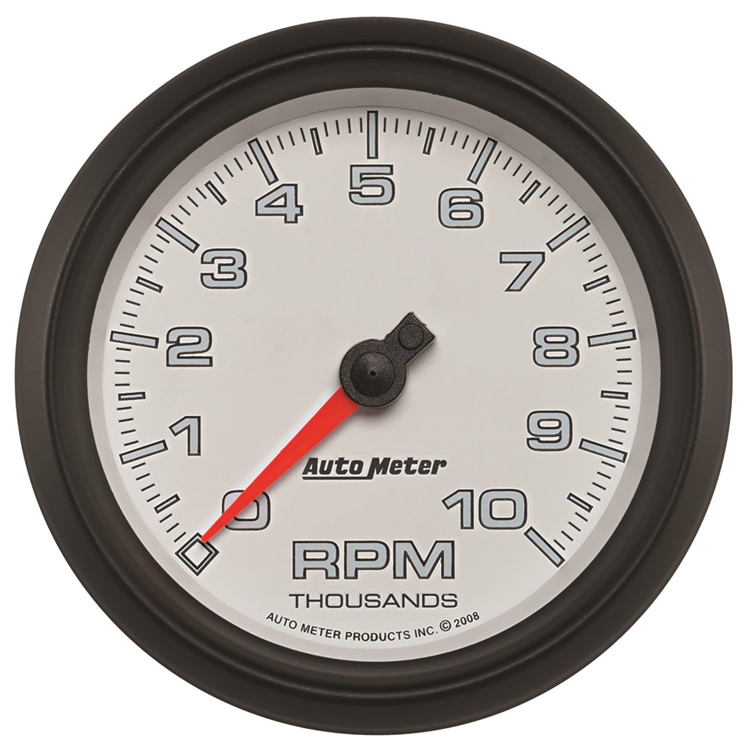 3-3/8 in. TACHOMETER, 0-10,000 RPM, WHITE, PRO-CYCLE