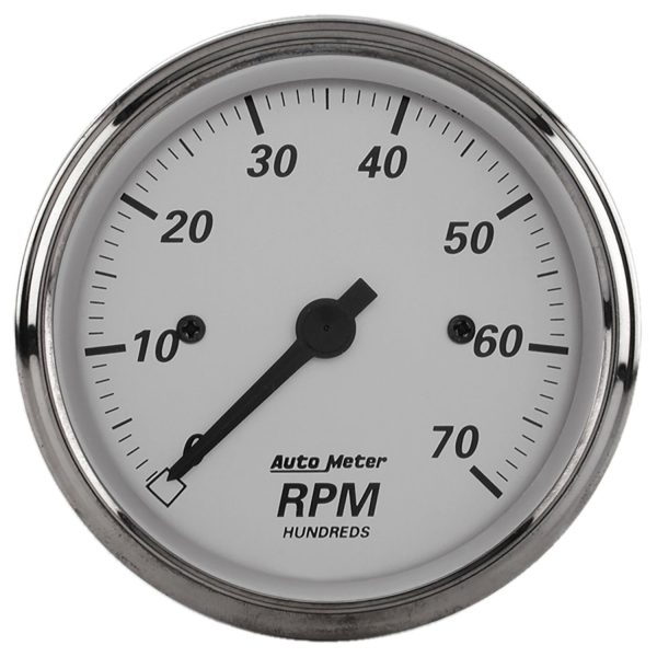 3-1/8 in. IN-DASH TACHOMETER, 0-7,000 RPM, AMERICAN PLATINUM