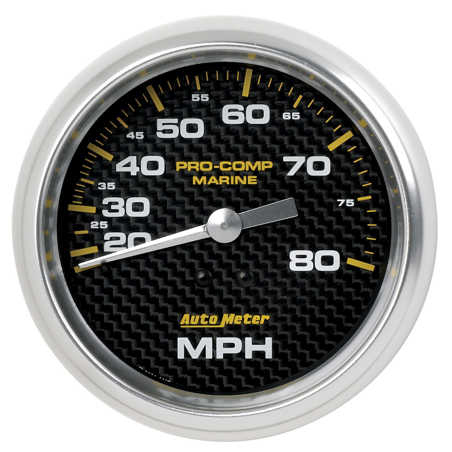 3-3/8 in. MECHANICAL SPEEDOMETER, 0-80 MPH, MARINE CARBON FIBER