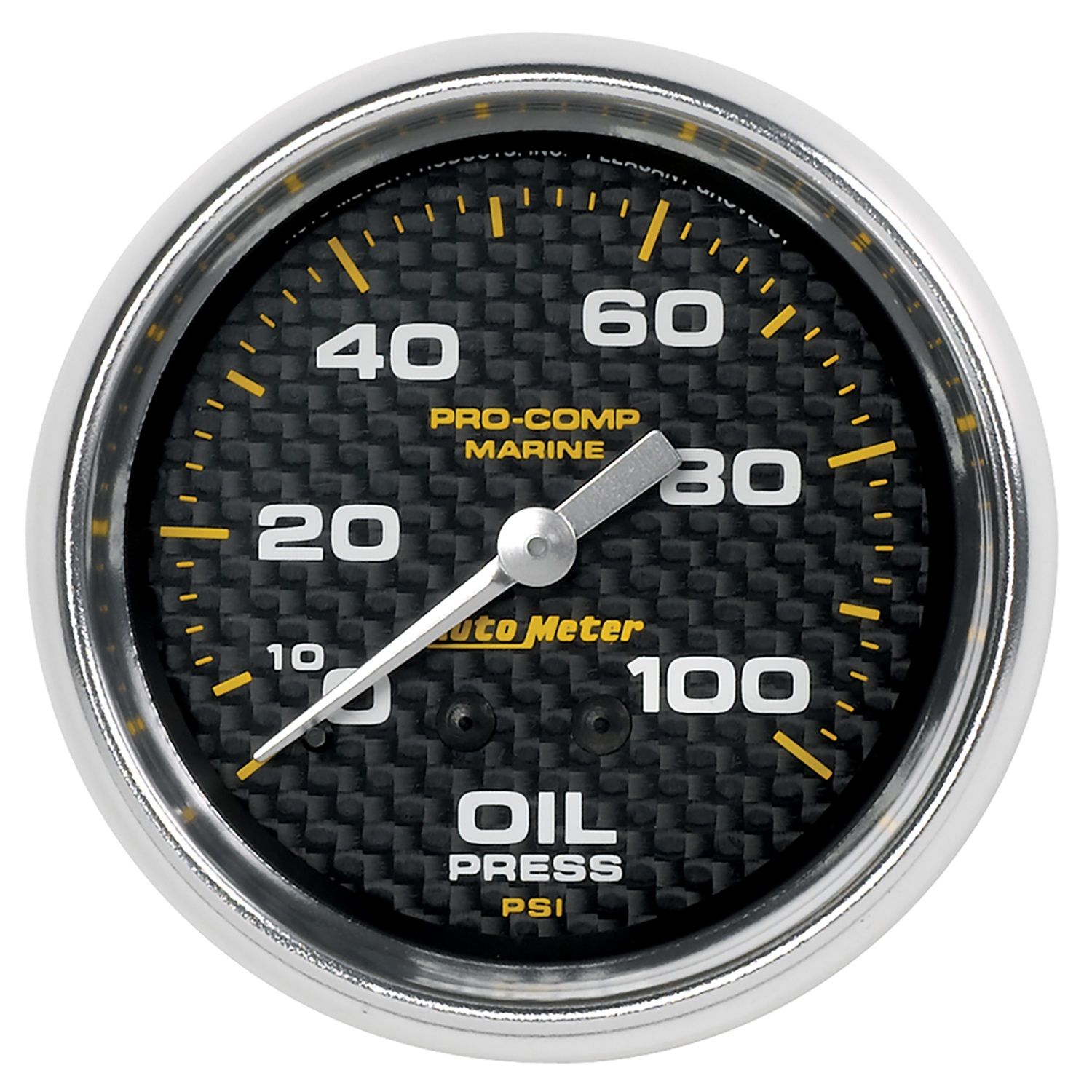 2-5/8 in. OIL PRESSURE, 0-100 PSI, MARINE CARBON FIBER