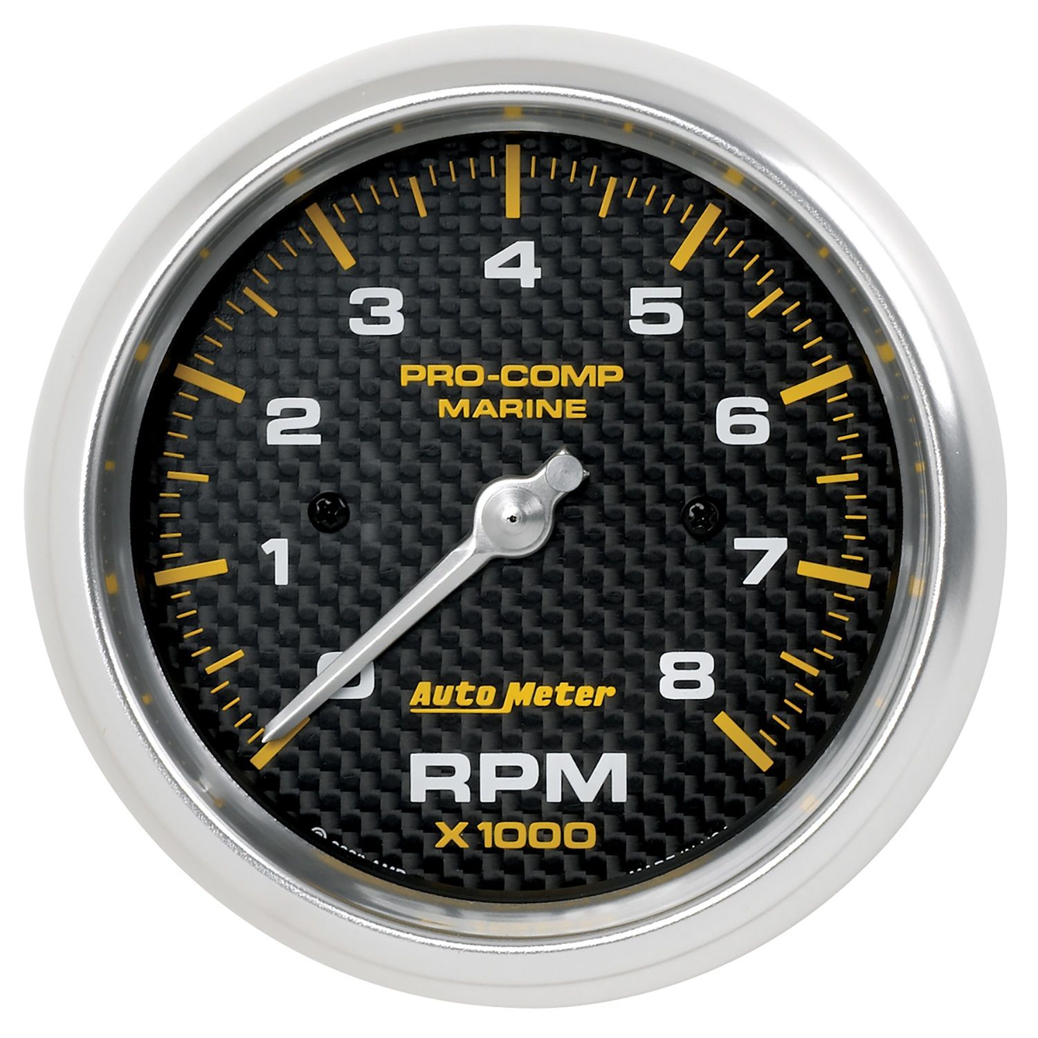 3-3/8 in. IN-DASH TACHOMETER, 0-8,000 RPM, MARINE CARBON FIBER