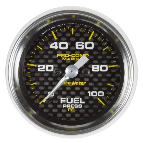 2-1/16 in. FUEL PRESSURE, 0-100 PSI, MARINE CARBON FIBER