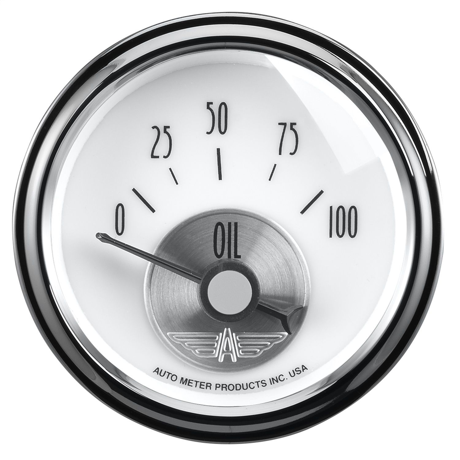 2-1/16 in. OIL PRESSURE, 0-100 PSI, PRESTIGE PEARL