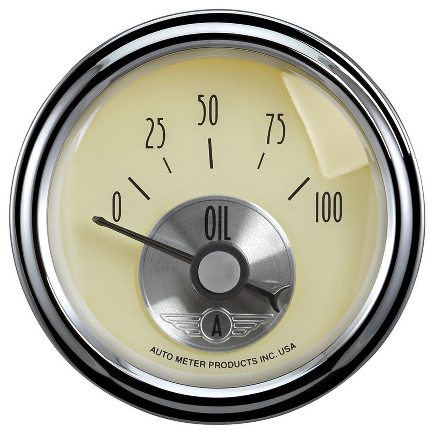 2-1/16 in. OIL PRESSURE, 0-100 PSI, PRESTIGE ANTIQUE IVORY