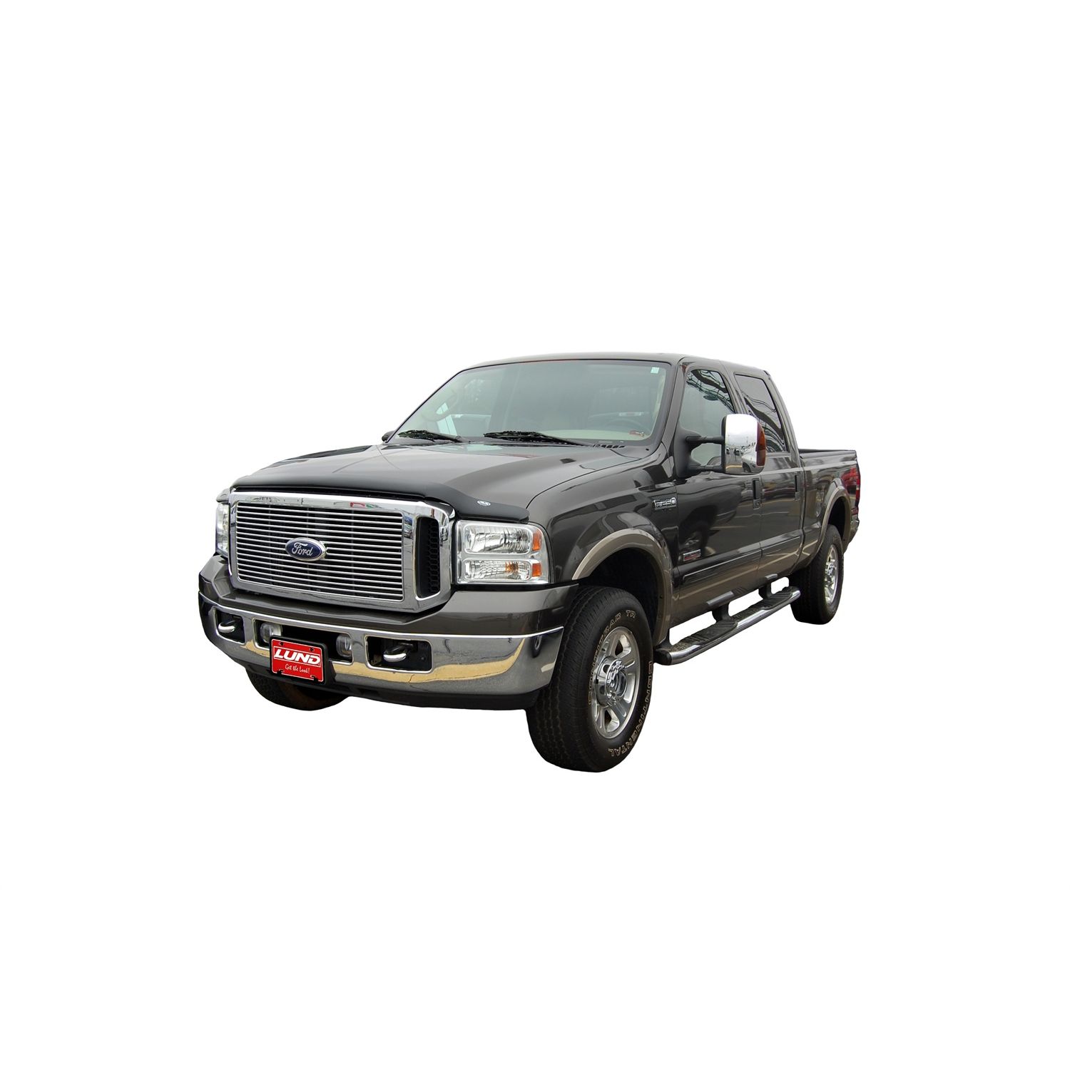 Auto Ventshade 21208 Hoodflector Dark Smoke Hood Shield for 1999-2007 Ford F-250 to F-550, 2000-2005 Excursion