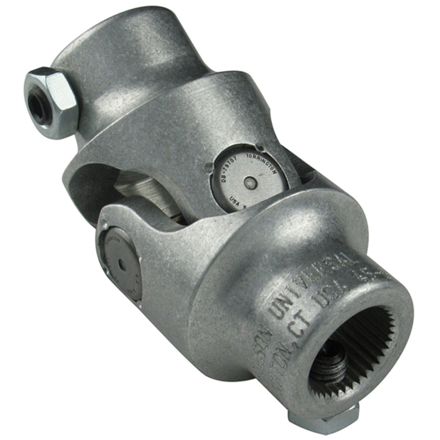 Borgeson - Steering U-Joint - P/N: 214928 - Aluminum single steering universal joint. Fits 3/4 in. Double-D X 11/16 in.-40 Spline.