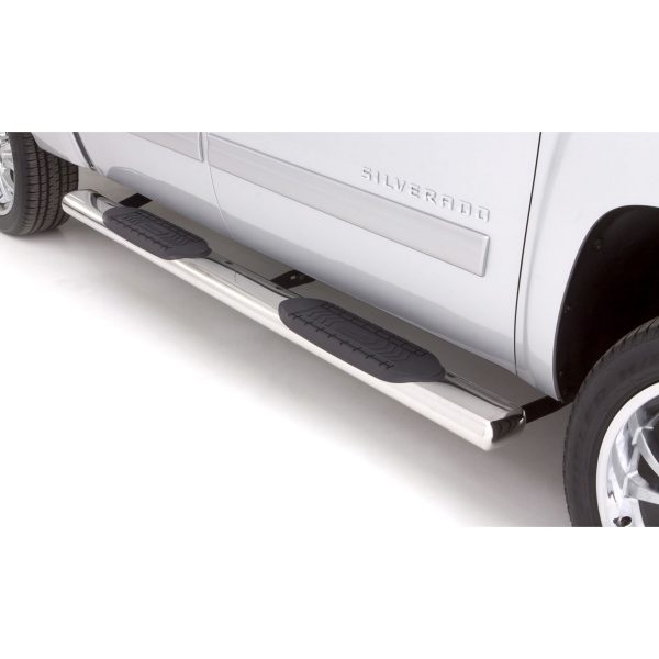 Lund 22368068 Chrome 6 Inch Oval Straight Nerf Bars for 2007-2018 Silverado/Sierra 1500 (Incls 2019 Silverado 1500 LD/Sierra 1500 Limited), 2500HD, 3500HD Extended Cab (Excluding 2011-2018 Diesels)