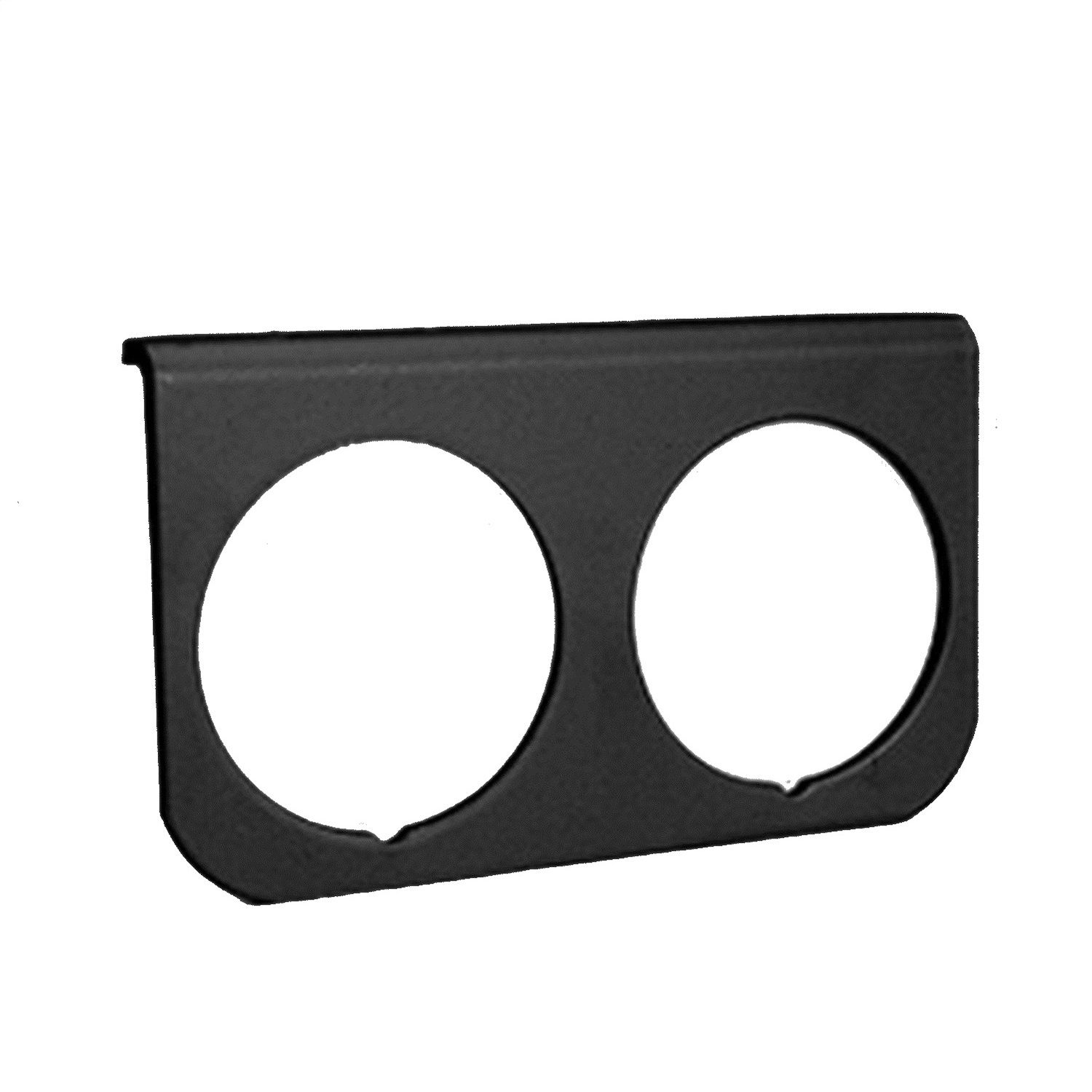 GAUGE MOUNTING PANEL, DUAL, 2-1/16 in. , BLACK, ALUMINUM