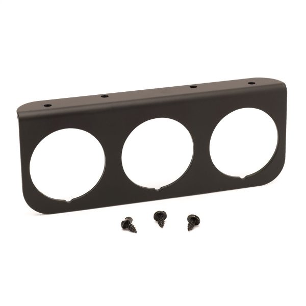 GAUGE MOUNTING PANEL, TRIPLE, 2-1/16 in. , BLACK, ALUMINUM