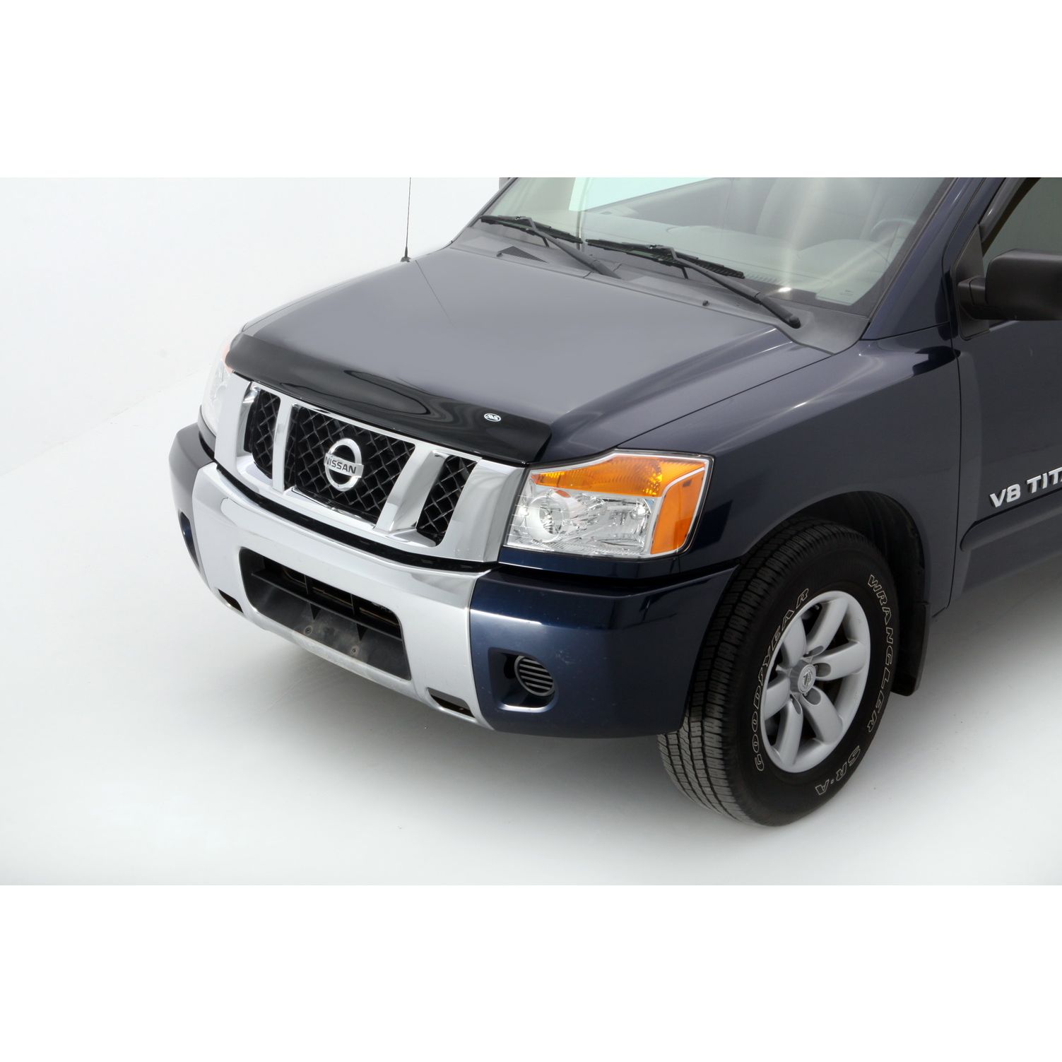 Auto Ventshade 23107 Bugflector Dark Smoke Hood Shield for 2004-2015 Nissan Titan, 2005-2015 Armada