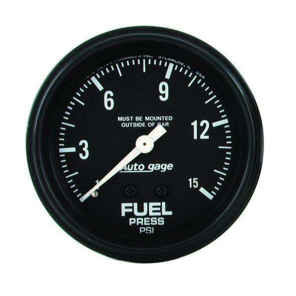 2-5/8 in. FUEL PRESSURE, 0-15 PSI, AUTO GAGE