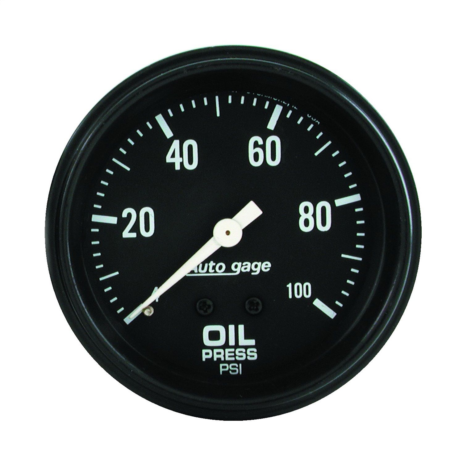 2-5/8 in. OIL PRESSURE, 0-100 PSI, AUTO GAGE