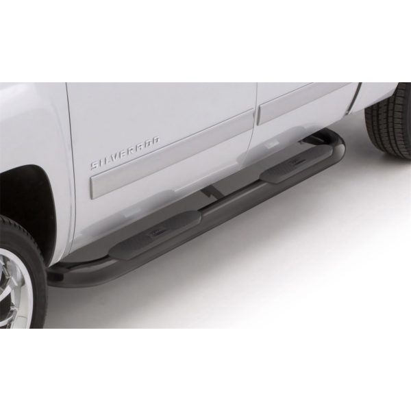 Lund 23474754 Black Steel 4 Inch Oval Bent Nerf Bars for 1994-2001 Dodge Ram 1500, 1994-2002 Ram 2500/3500 Extended Cab