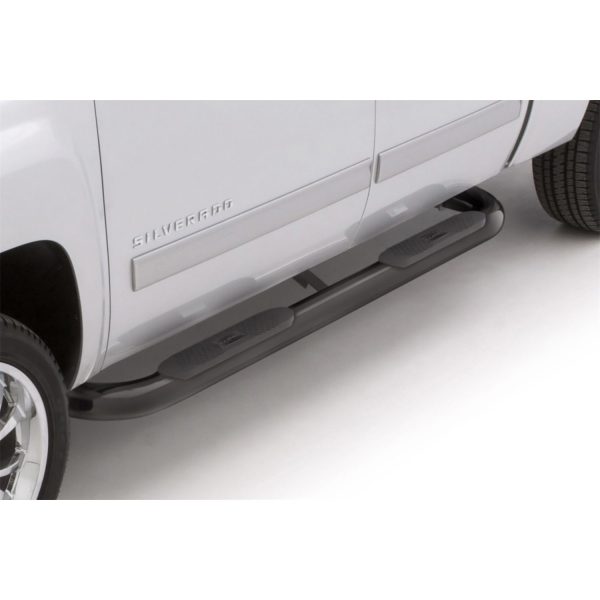 Lund 23475771 Black Steel 4 Inch Oval Bent Nerf Bars for 2002-2008 Dodge Ram 1500, 2003-2009 Ram 2500/3500 Extended Cab