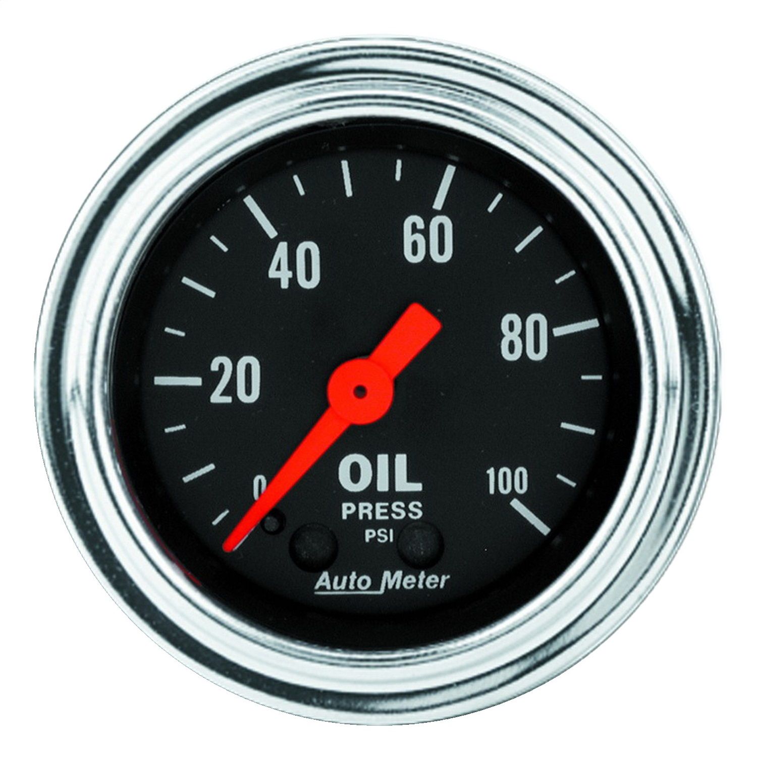 2-1/16 in. OIL PRESSURE, 0-100 PSI, TRADITIONAL CHROME